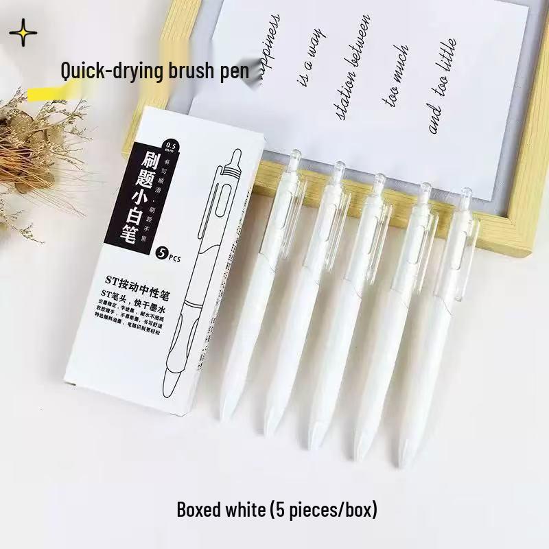 

Durable Quick-Dry 0.5mm Black Click Pen - Ideal for Students 0.5MM