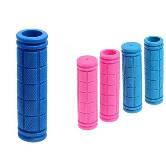1 Pair Handle Grip Cover Non-slip Lightweight Rubber Multicolor Squares Bicycle Handlebar Cover Cycling Parts