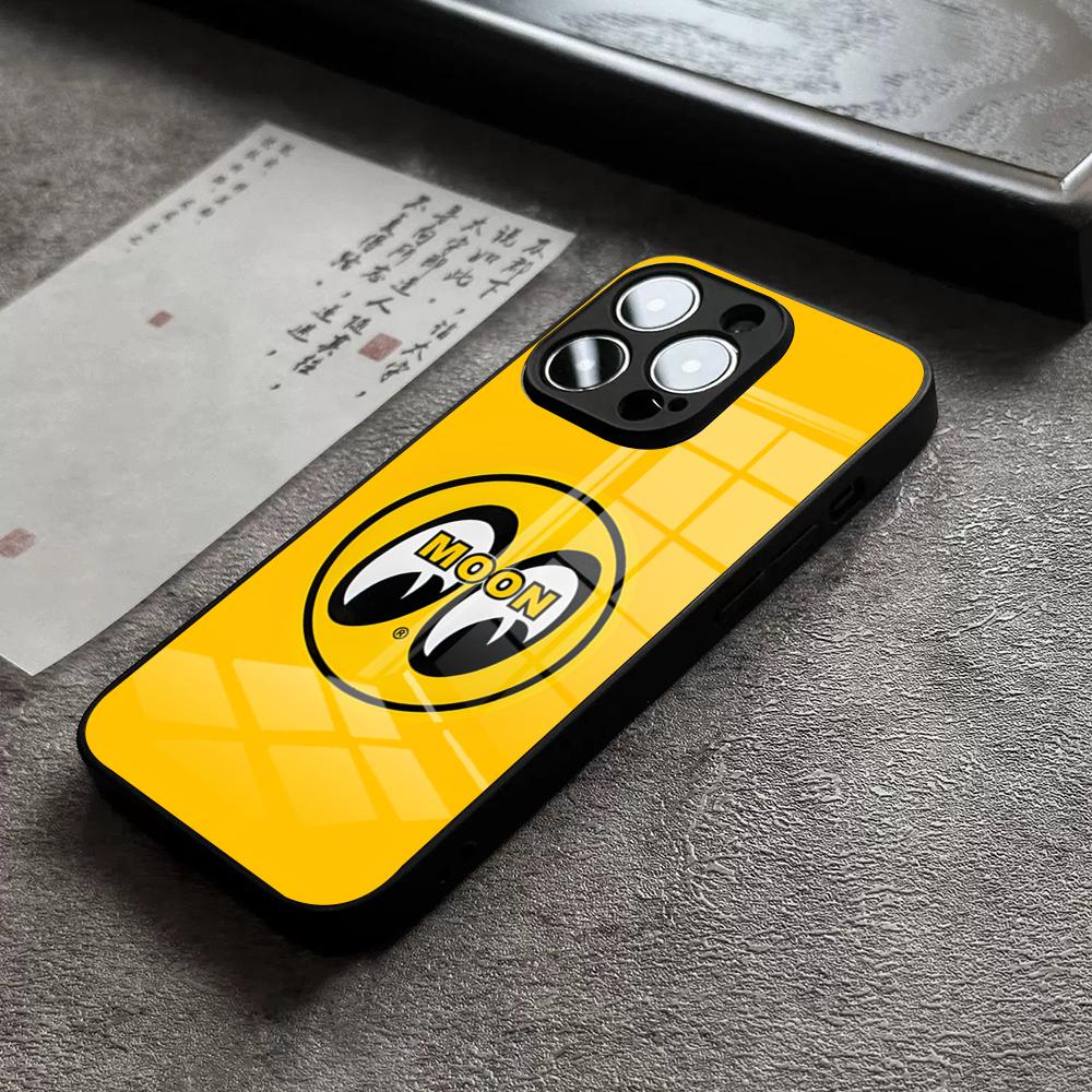 Moon Eyes Phone Case For IPhone 16 Pro Max 15 Plus 14 Pro 12 11 13 Mini X XR XS Max 8 7 Plus SE Glass Cover