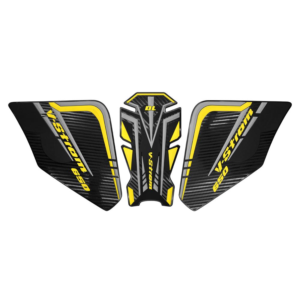 For V STROM DL 650 DL DL650 VSTROM 650XT Motorcycle Side Fuel Tank pad Protector Stickers Decal Gas Knee Grip Traction Tank Pads