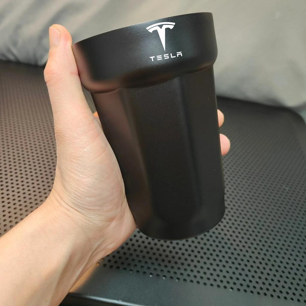 PKWYZ1 450ML Auto hrnek na vysavač Nerezový termos hrnek Pro Tesla Model 3 Model S Model X Model Y Cybertruck Coil Roadster SpaceX