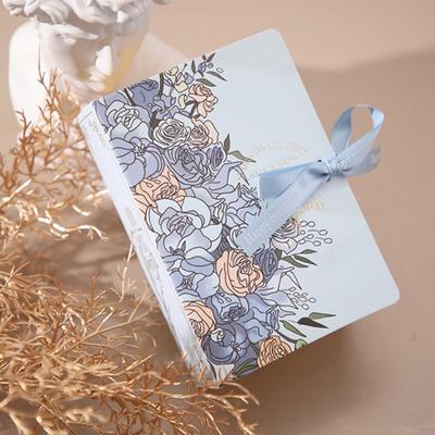 1pc Book Shape Gift Box Ith Ribbon Paperboard Candy Chocolate Present Packaging Box For Wedding Birthday Mother's Day