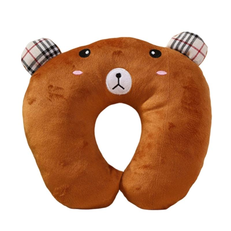 Breathable Travel U Shape Neck Pillow Lightweight Compacts Cartoon Animal Cushion For Airplanes Car And Office Comfort