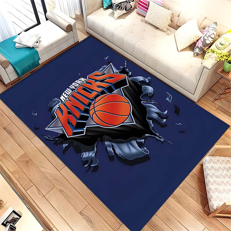 New York Knicks (1) Rug Suitable For Living Rooms Bedrooms Computer Rooms Dining Areas And Placement Under Tables And Chairs Also An Ideal Choice For 