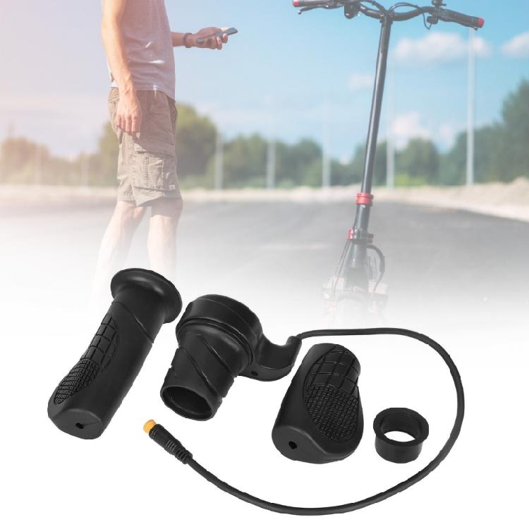 Stoßdämpfende Daumengasgriffe für Elektrofahrräder, Halbgasgriffe, Kurzstrecke für verbesserte Fahrzeugkontrolle