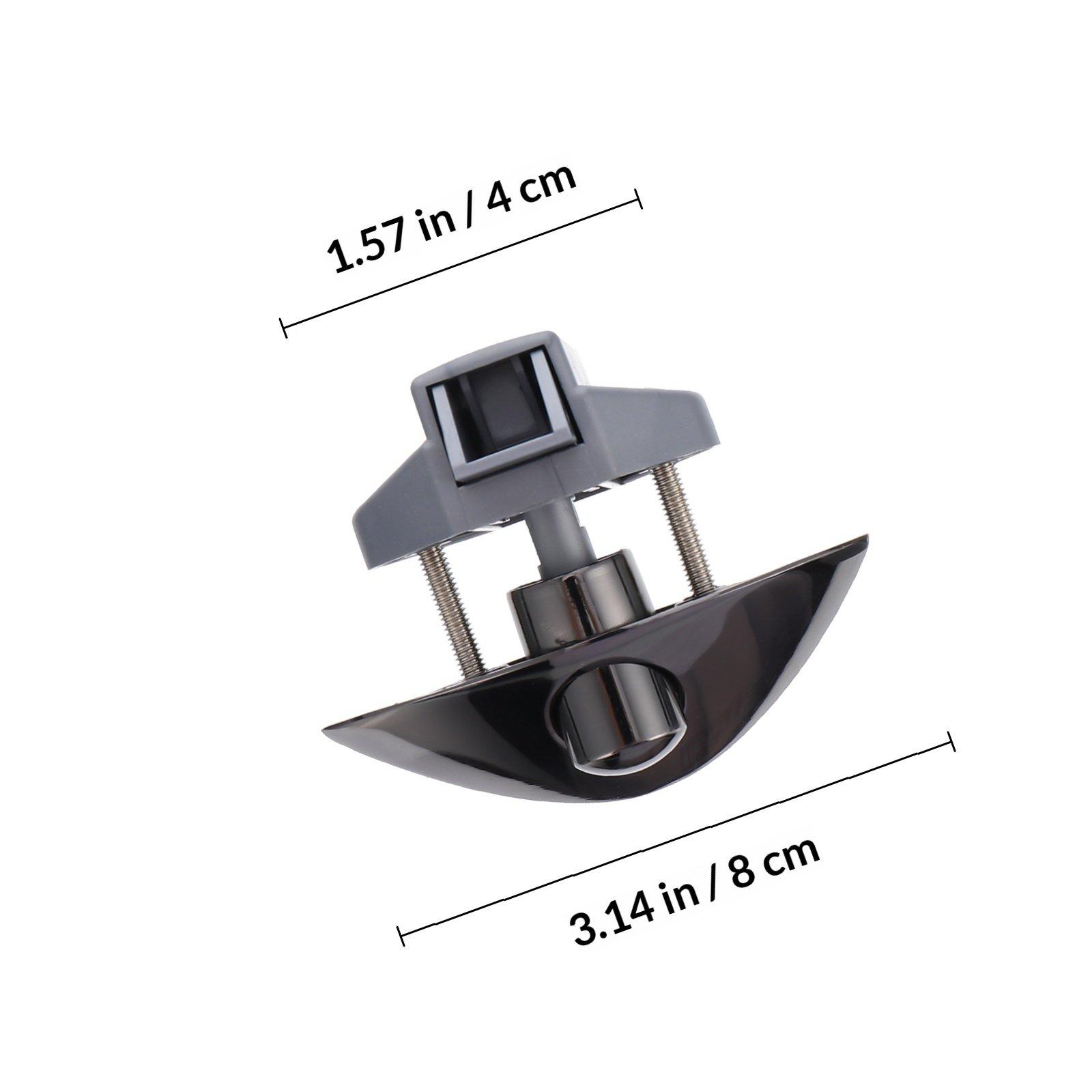 

Zinc Alloy Button Lock Push Button Type Furniture Cabinet Wardrobe Drawer Lock Marine Boat Yacht Hardware Accessories чорний