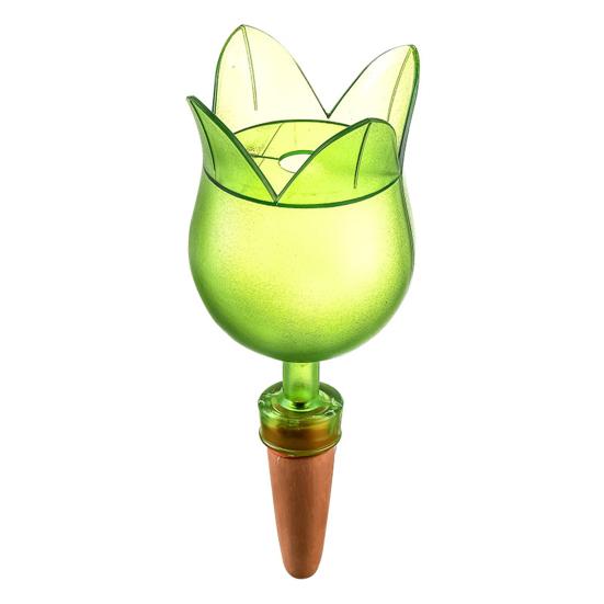Goutteur d'eau Design Fleur Tulipe Pique Auto-arrosante Système d'irrigation goutte à goutte automatique Dispositif d'arrosage Outil d'irrigation pour la maison et le jardin
