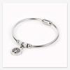 European and American LifeTree Rhinestone Titanium Steel Bracelet with Stainless Steel Magnet for Women