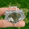 Daughters Day Deal 925 Silver Solar Moss Agate Gemstone Anniversary Wife Pendant