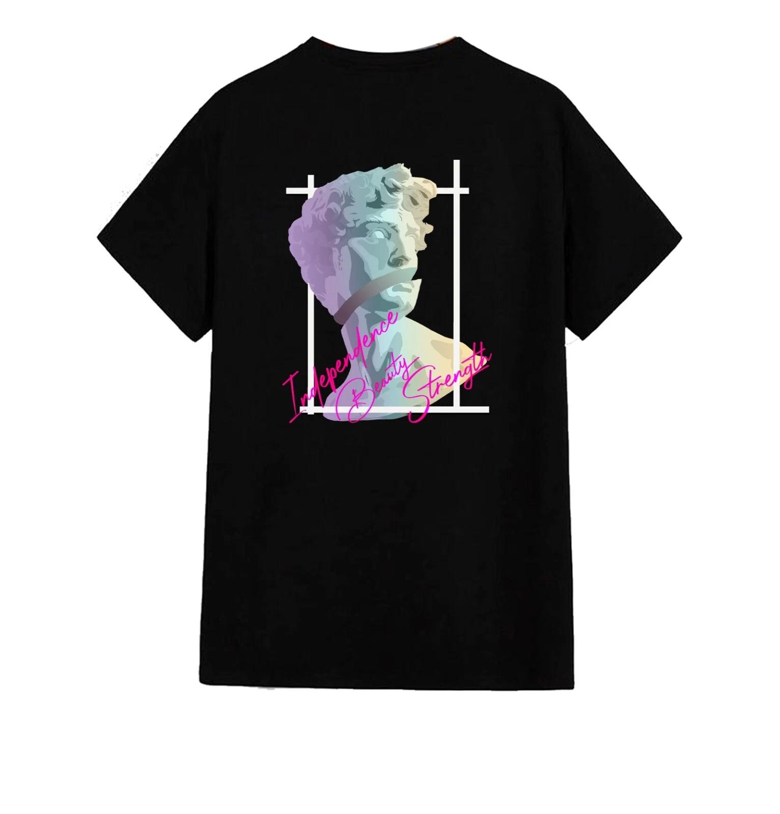 Unisex T-Shirt - David of Michelangelo - Casual Summer Couple Original Student XL