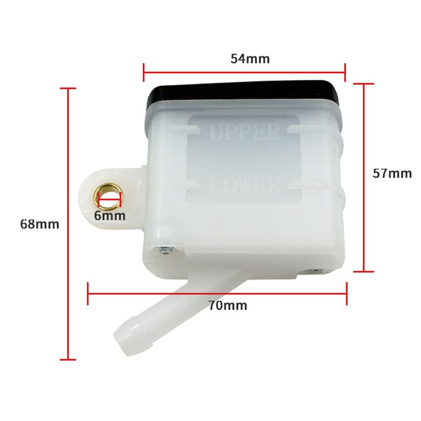 Universal Motorcycle Foot Rear Brake Master Cylinder Tank Oil Cup Fluid Bottle Reservoir For Buggy Quad ATV ATVS