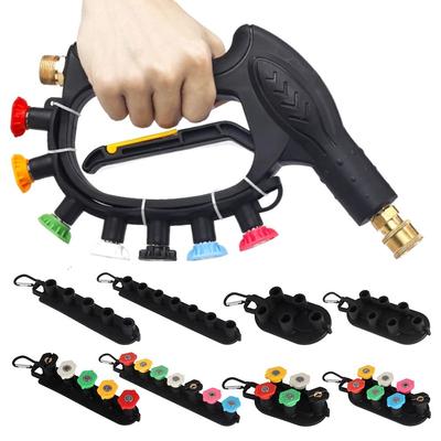 5/7 Holes With Nozzle Holder Multicolor Washing Sprayer Durable High Pressure Washer Nozzle