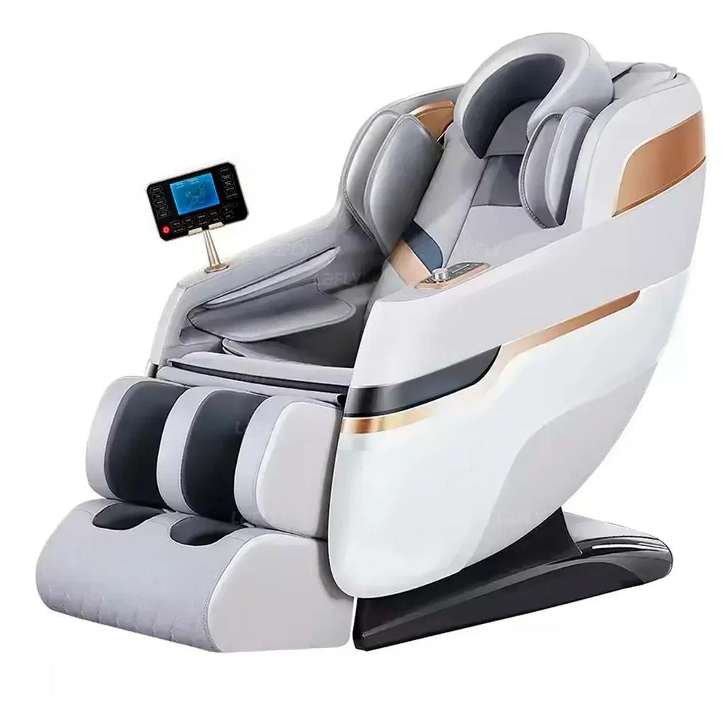 2025 4D 8 Presumed Point Massage Track Massage Chair Zero Gravity Recliner Full Body Airbag Massage Sofa Touch Screen AI Voice Assistant