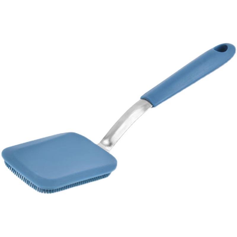 Silicone Spatula Pot Brush, Soft Bristle, Oil-Free, Non-Damaging, Universal Kitchen Cleaner