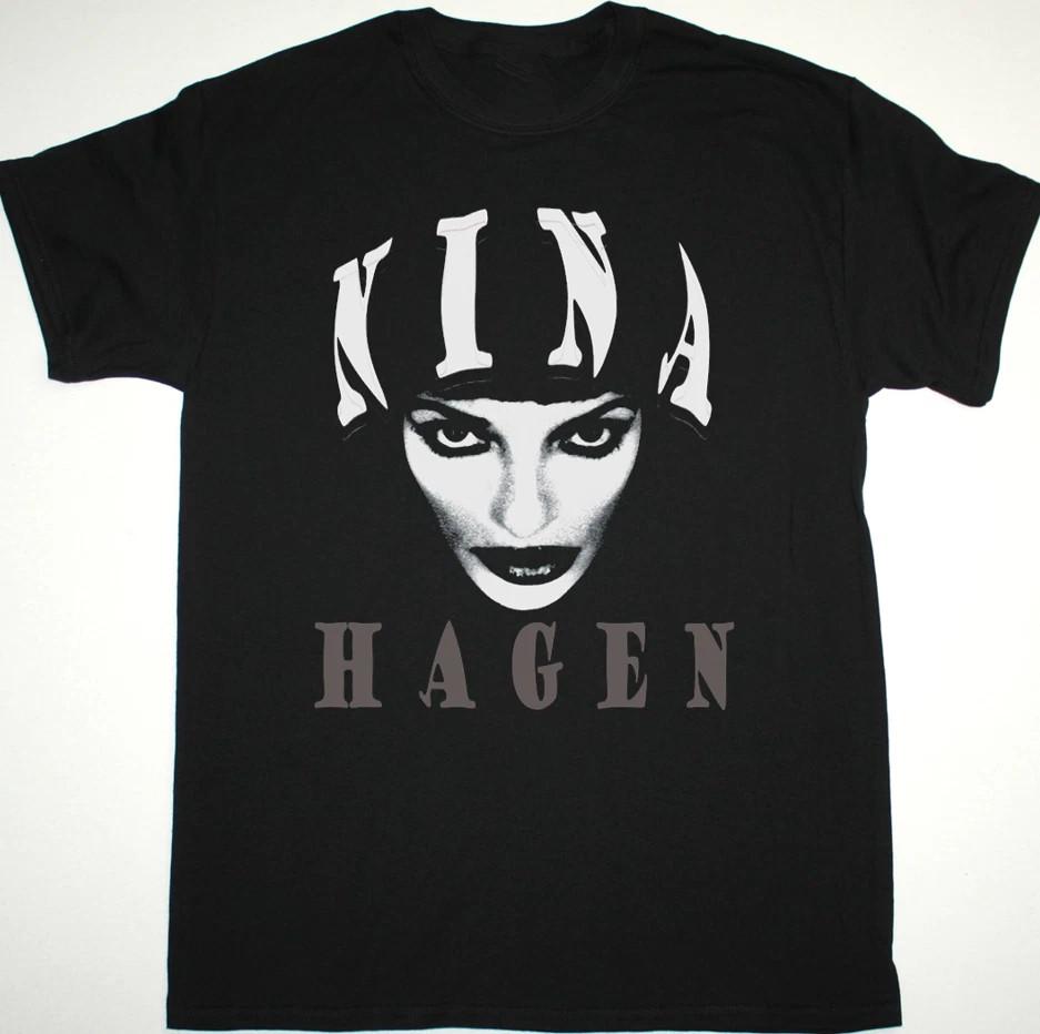New Rare! Nina Hagen Music Lover T Shirt S-5XL Heavy Cotton Black T Shirt BL583