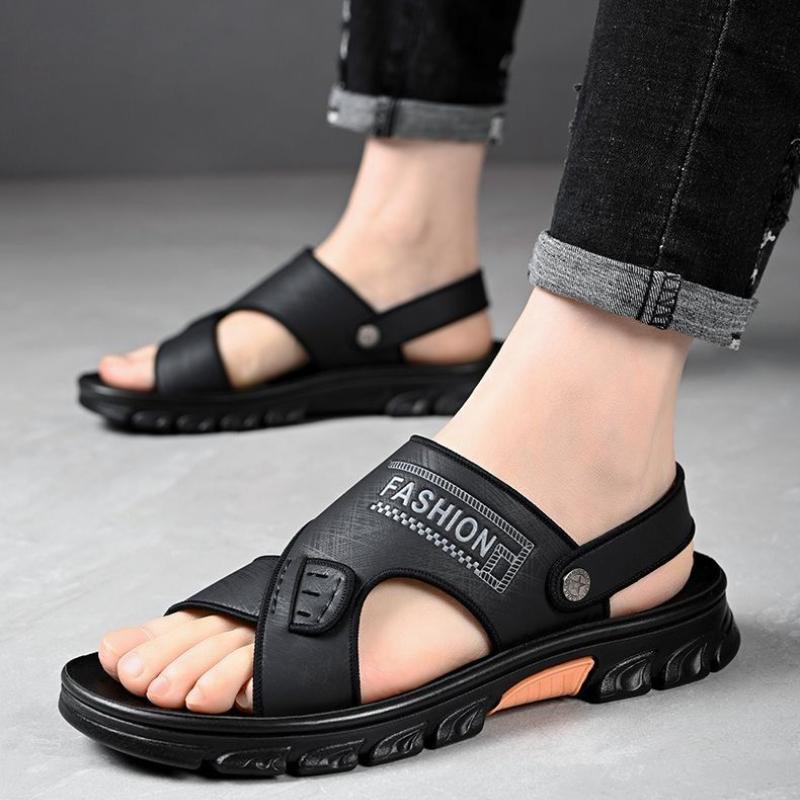 Trendy Pánské Sandály Outdoorové Pánské Plážové Boty Letní Retro Ležérní Pánské Boty Pohodlné Protiskluzové Pánské Pantofle s Otevřenou Špičkou 2024 Nové