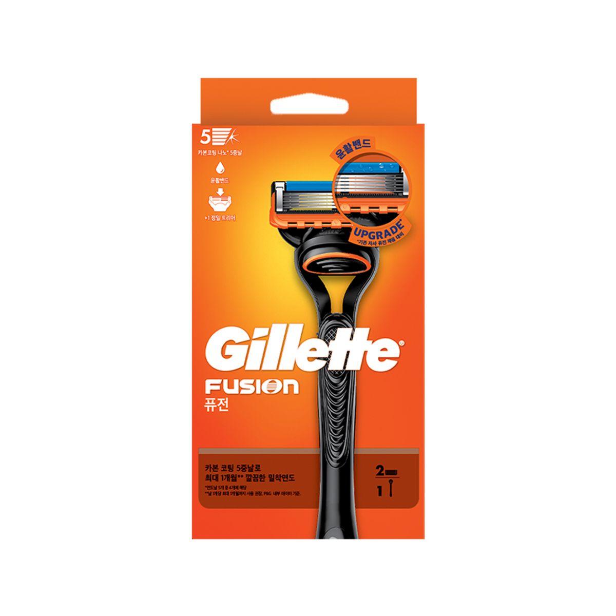 Fusion Manual Razor Handle (1 Pack) + Razor Blades (2 Pack)