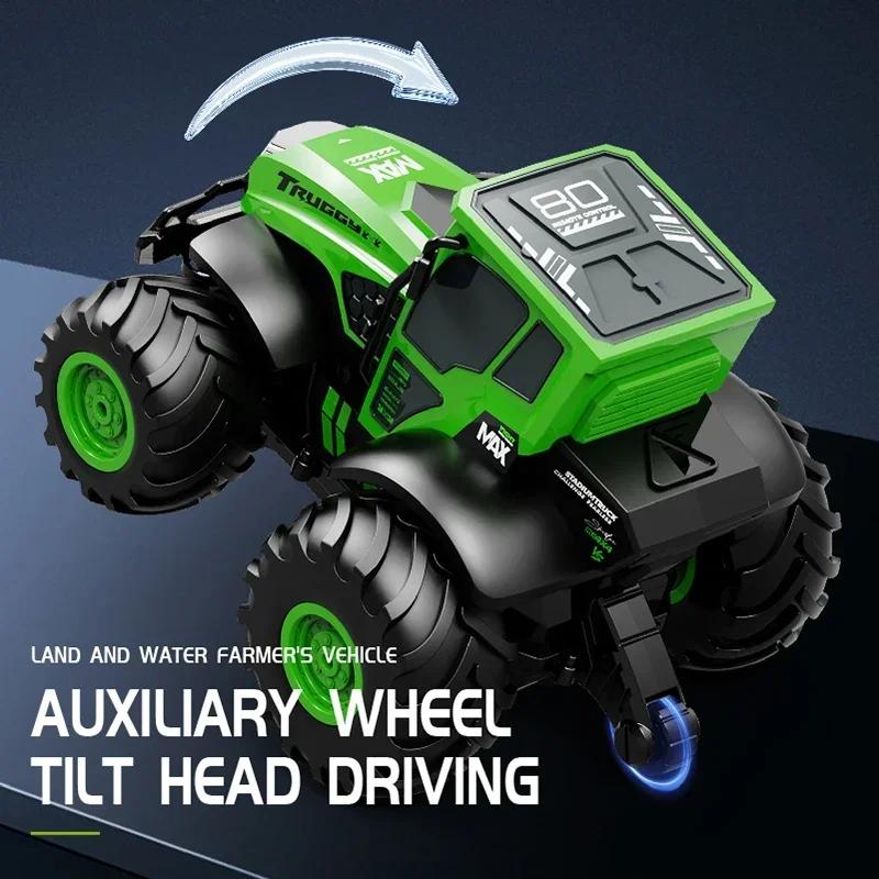 JJRC C8829 2.4G RC Car Amphibious Tractor Full Scale 4WD RTR Off-road And Waterproof Remote Control Farmer Vehicle Toys for Kid