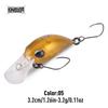 Kingdom Mikro Crank Minnow Rybářská Návnada 1.5g/25mm 3.2g/32mm Plovoucí Tvrdá Návnada ABS Rybářské Potřeby Umělé Tvrdé Návnady Crankbaity Potřeby Wobblery