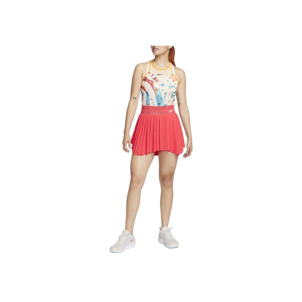 Nike Tenisové sukně Court Dry Fit Slam Jednobarevné Elastický pas Krátká ležérní sukně Dámské sukně Červená DR6855-850