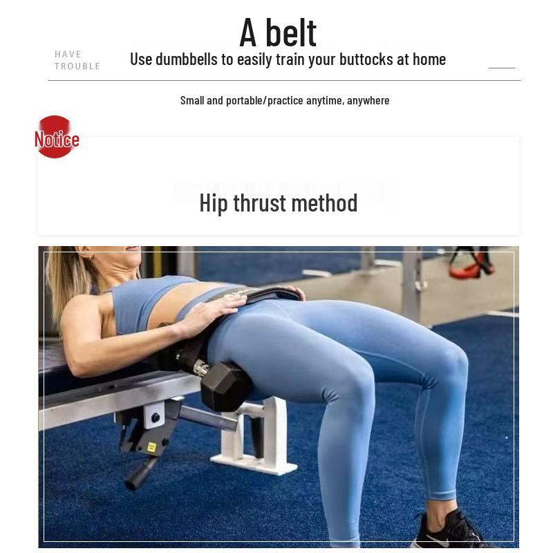Portable Hip Thrust Weight Training Belt for Men & Women