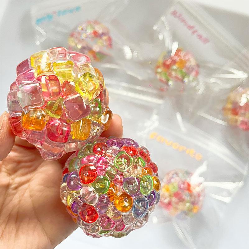 New Creative Explosive Bead Pearl Burst Bead Ball Decompression Toy Slow Rebound Toy Children Stress Relieving Toys