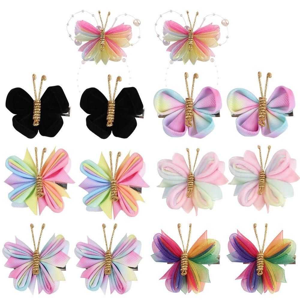 

Colorful Barrettes Butterfly Headwear Cute Hair Accessories Children