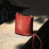2026 Bucket Bag, Retro Commuter Bag, Versatile Genuine Leather Single-shoulder Handbag