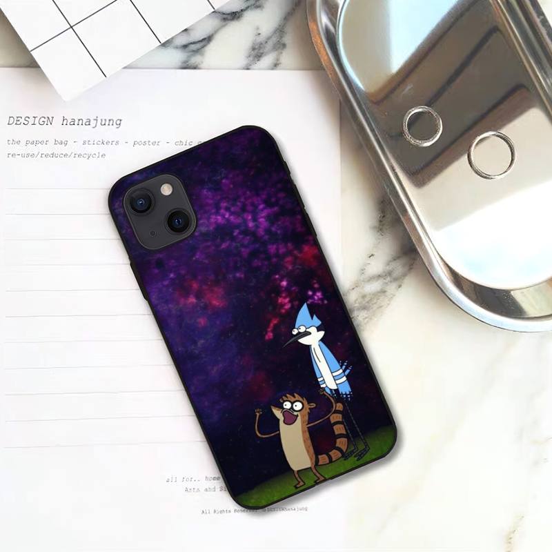 

Чехол для телефона Cartoon-Regular-Show для iPhone 11 12 Mini 13 14 15 Pro XS Max X Plus SE XR Shell iPhone14plus