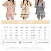 YunXiozy Star Pajama Short Lightweight Dotted Open Women's Set, Loungewear, Sleeves, Fabric, Front, Comfortable, Sweat-Wicking, Breathable,