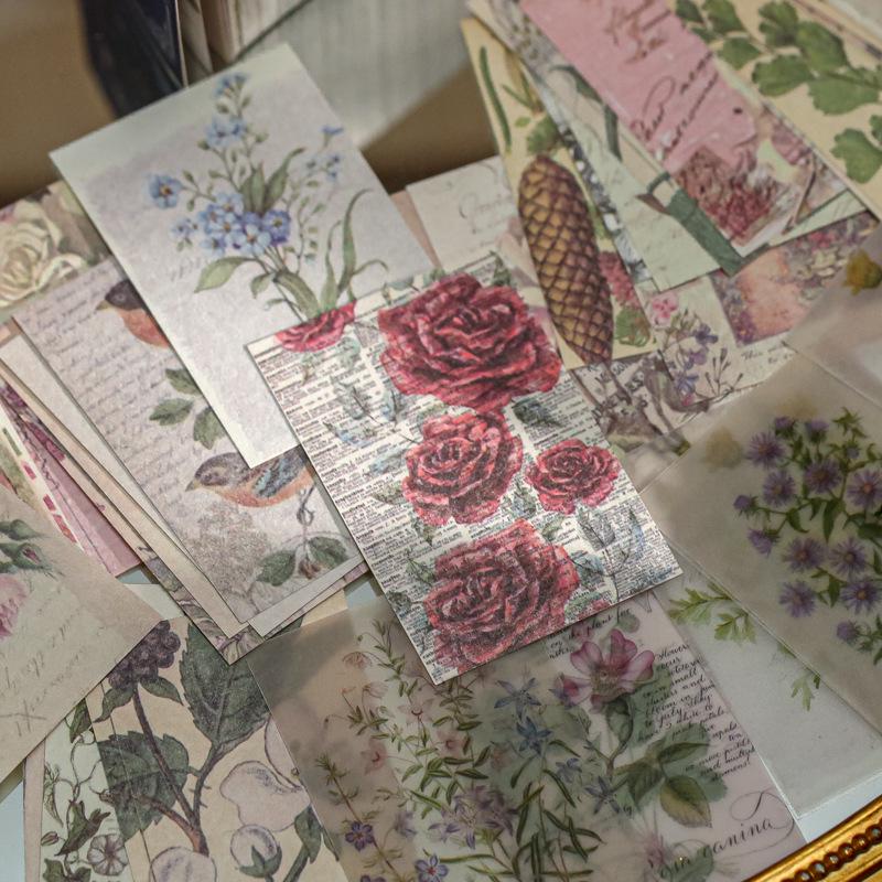 Mr. Paper Vintage Floral Butterfly Collection Material Book