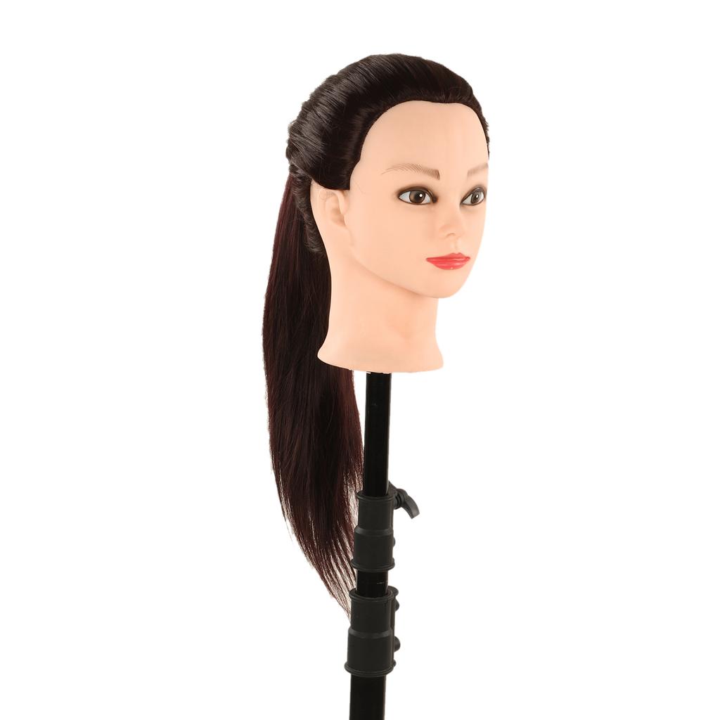 1Pc 60cm Hair Hairdressing Practicing Model Mannequin Dummy Head With Clamp Red