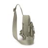 Outdoor Multi-Compartment Men's Chest Bag Solid Color Crossbody Bag