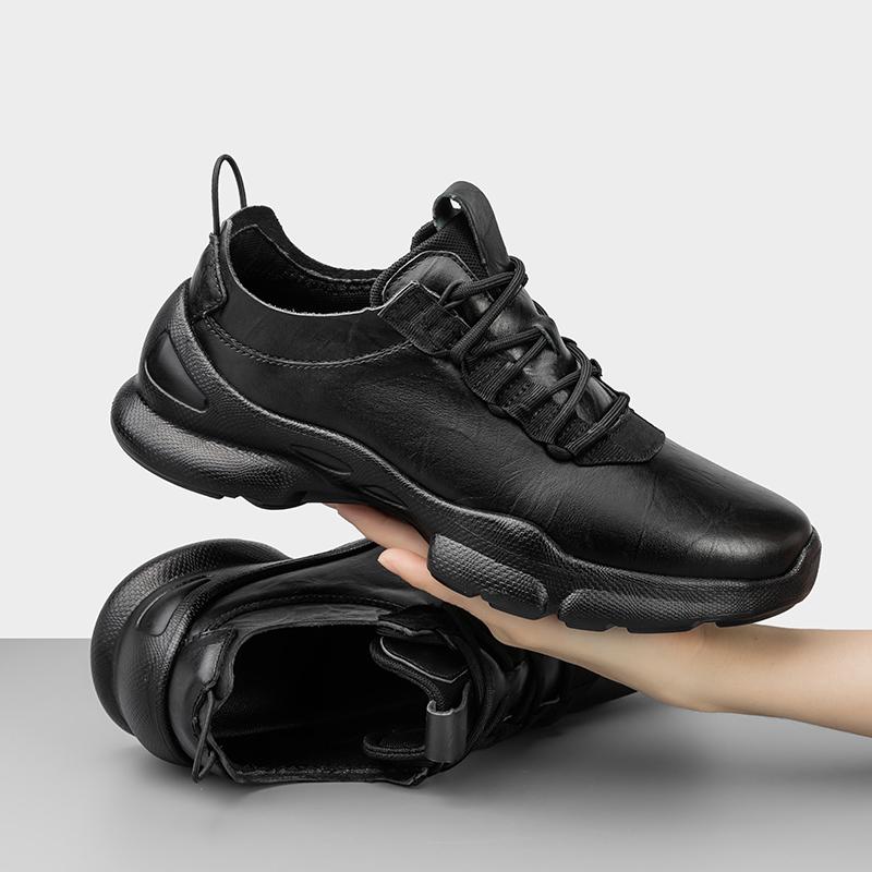 Fashion Genuine Leather Male Lace-Up Outdoor Shoes Male Comfortable Fashion Sneakers Formal Casual Footwear All-match Mens Walking Shoes