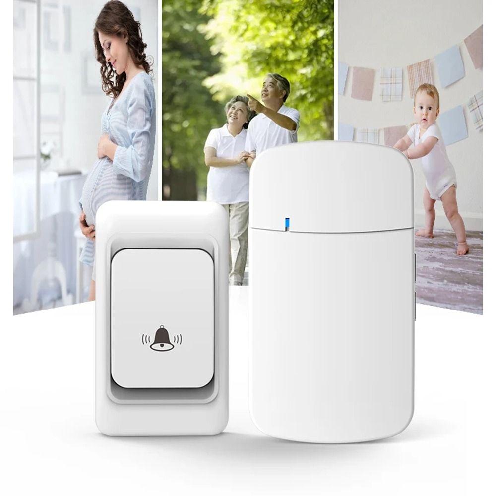 Waterproof Door Ling Call Equipment EU/US/UK Plug Wireless Doorbell Kit  Classroom