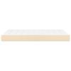 vidaXL Taschenfederkernmatratze Mittel Creme 120x200x20 cm Stoff