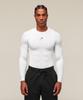 Gymshark ElemenT Baselayer Mânecă Lungă Tricou alb A2b5m Wb57