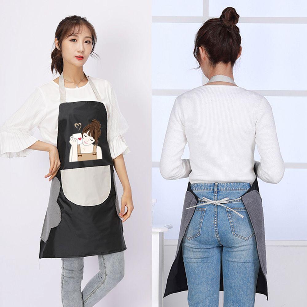 For Women Chef Apron With Pocket Apron Kitchen Supplies Baking Accessories Household Cleaning Tools