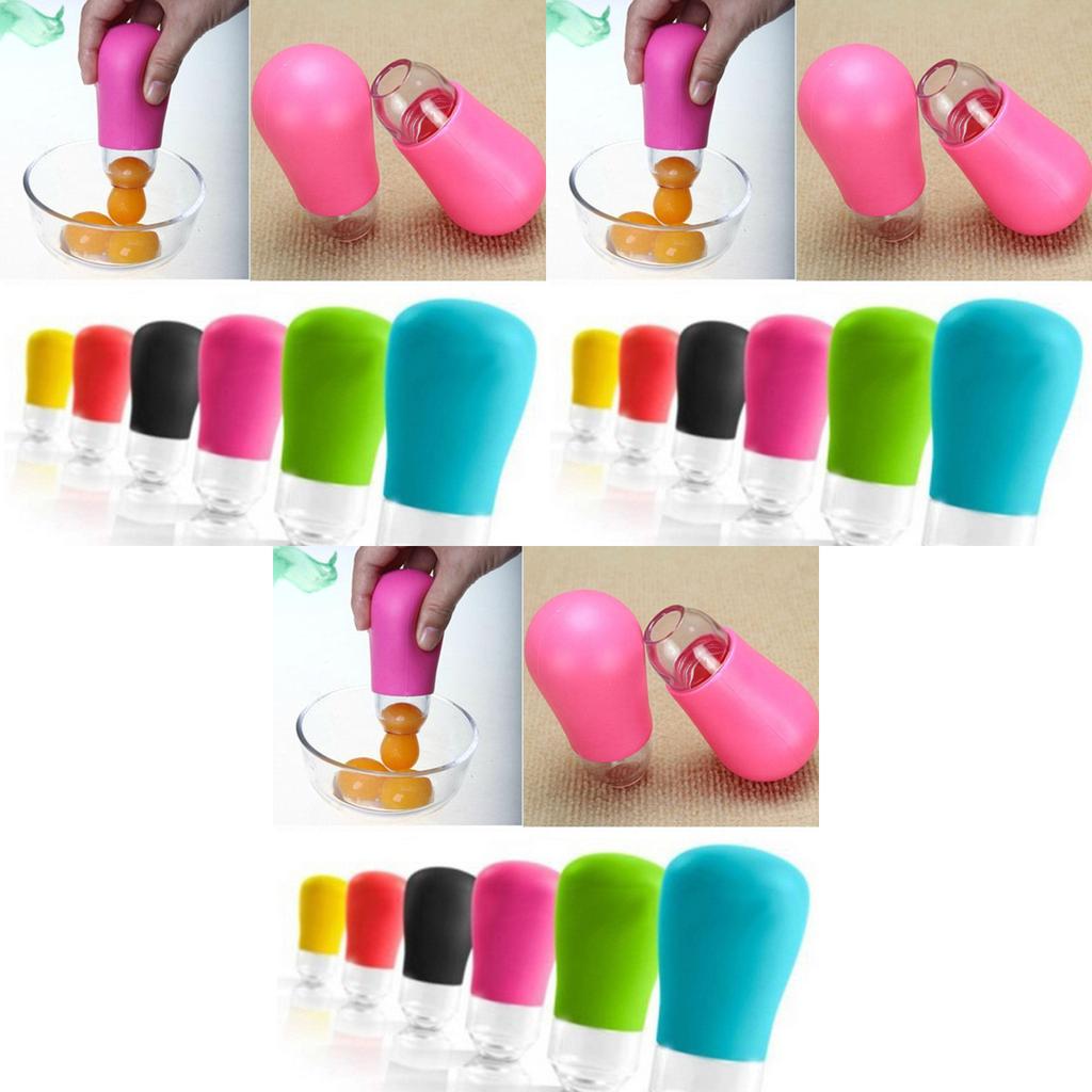 Modern Silicone Egg Separator With Suction Function For Home Cooking Enthusiasts