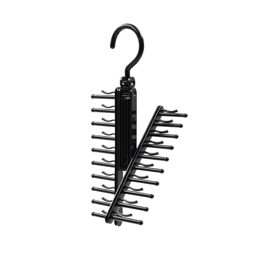 Shinko Hanger F-Fit Tie Cloth Hanger, Set of 2, Black, Made in Japan, Rack for Pants, Laundry, Towels, Slacks, Bath Towels, Heavy-Duty, Anti-Sagging,