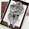 New Printed Silk Scarf Professional Wear Scarf Simulation Silk Scarf 70 Small Square Scarf Silk Scarf Retro Three-dimensional Accessories
