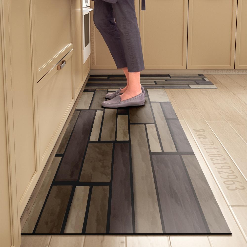 Kitchen Mat Absorbent Printed Kitchen Rugs Non-slip Area Mat Hallway Long Carpets for Living Room Bedroom Entrance Doormat Bath