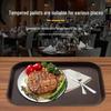 Non-slip Rectangular Plastic Serving Tray - Round Model for Restaurants, Hotels, and KTVs