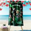 Name Custom Seventeen Poster Print Beach Towel, Large Soft Quick Dry Towel for Beach Camping Swimming