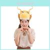 Wholesale Golden Dragon Head Hat For Photography Props And Performance Cartoon Style Plush Hat Year Mascot)