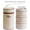 304 Stainless Steel Insulated Lunch Box Double Layer Portable Lunch Box Insulation Bucket Office Worker Student Sealed Lunch Box with Lid