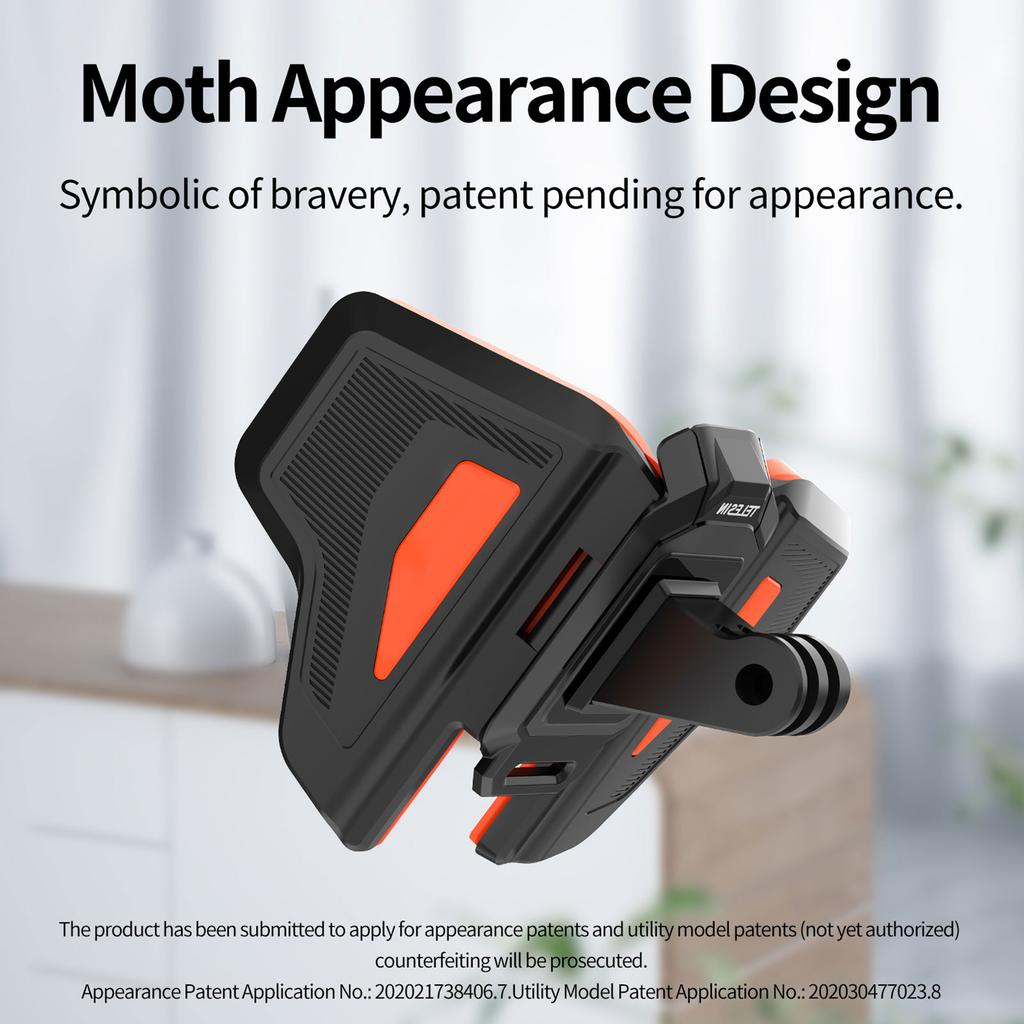 TELESIN GP-HBM-MT2 Second Generation Motorcycle Helmet Mount Strap Flodable Front Chin Mount