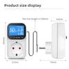 Digitaler Temperaturregler LCD Thermostat Schalter Steckdose EU Stecker Temperaturregelung Timer Steckdose Heizen Kühlen Tag&Nacht Steuerung