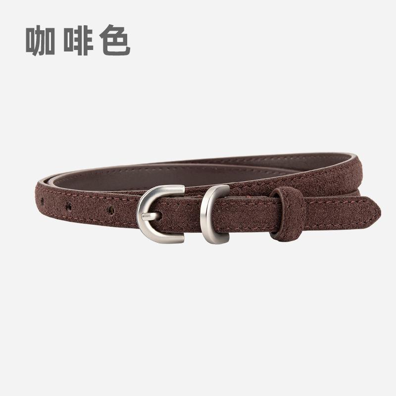 New Punk Casual Suede Belt Ladies Decoration Fashion Versatile Belt