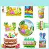 Exciting Volcano Dinosaur Theme Birthday Party Supplies For Kids Tableware Decoration